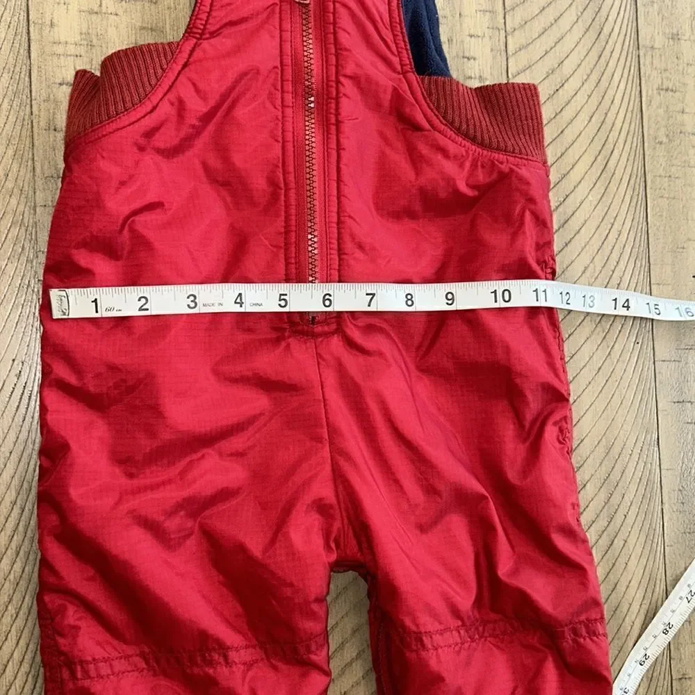 Baby Gap Snow ⛄️ FleeceLined ‘Ski’ ⛷️ Bib Pants. 2 zippers Easy In & Out.